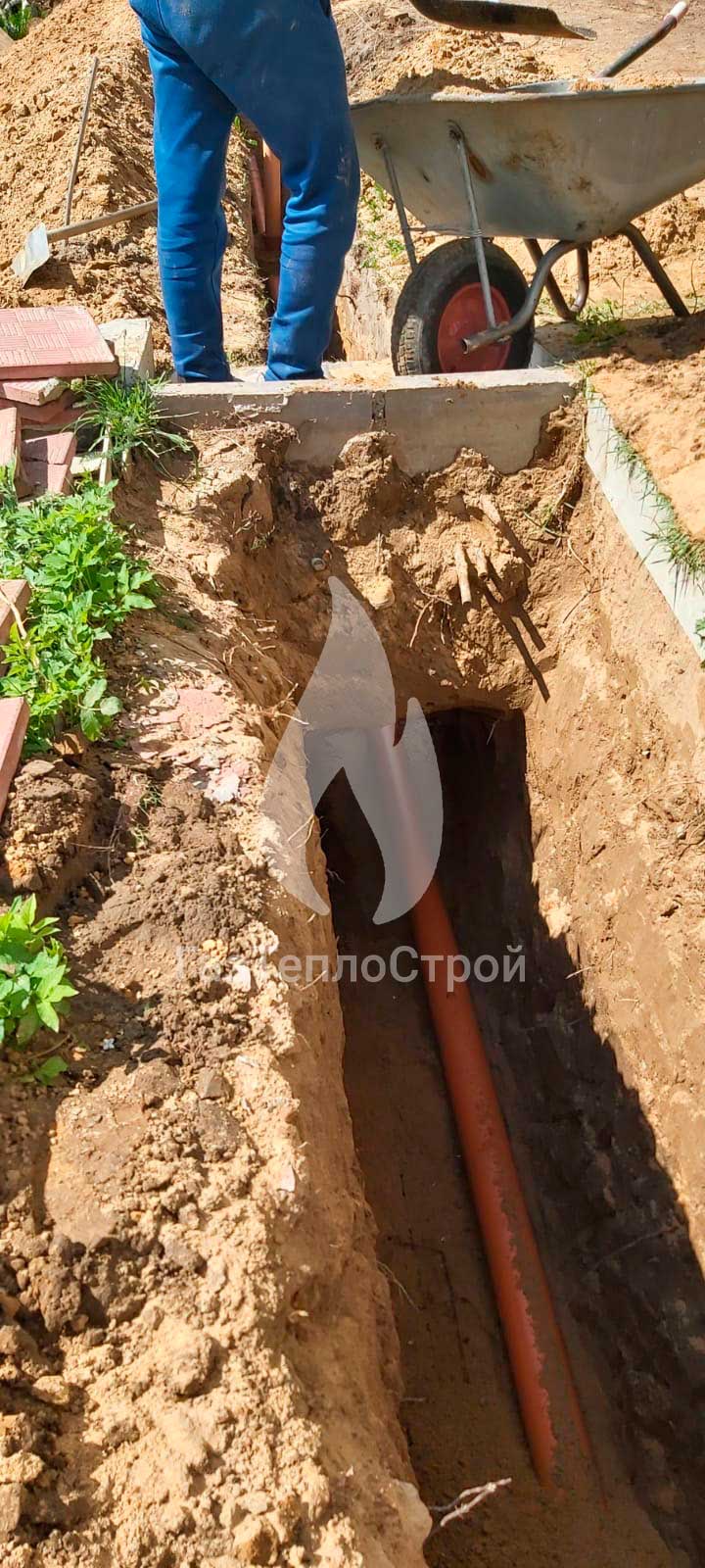 Фото процесса монтажа труб